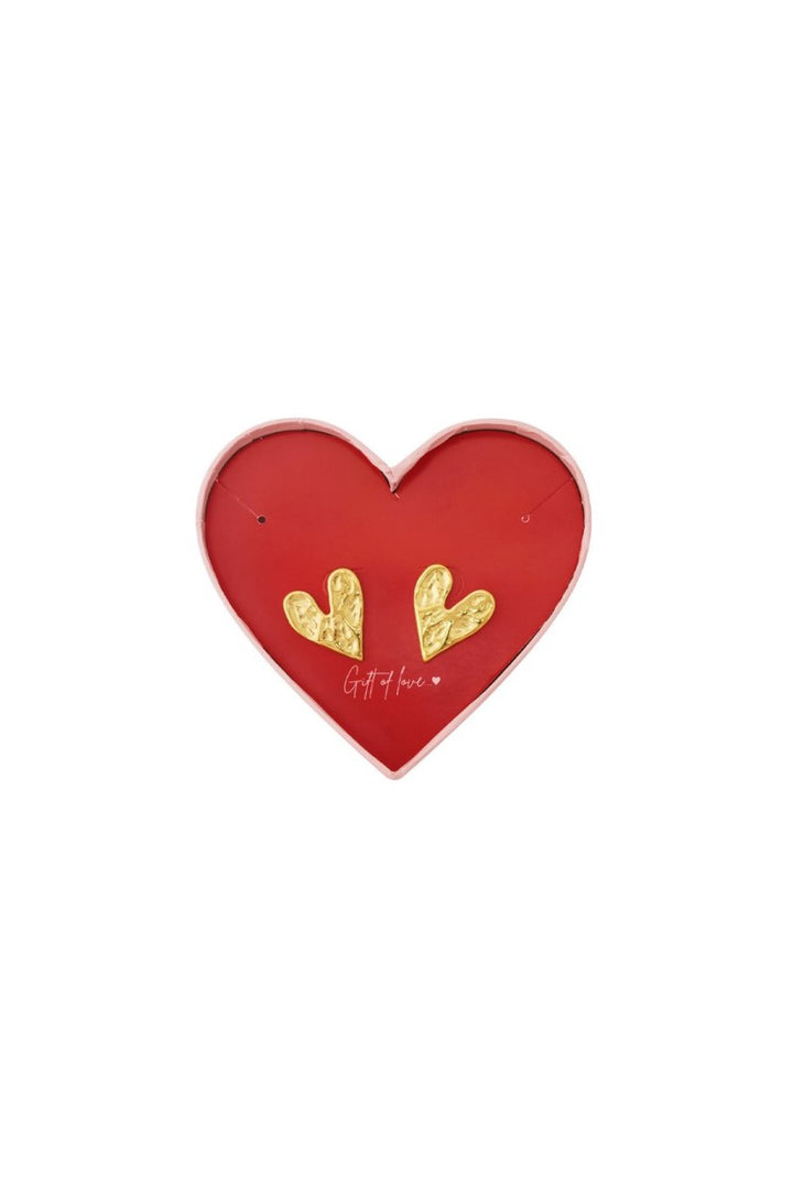 Gift Of Love Oorbellen Dunked Hearts Goud