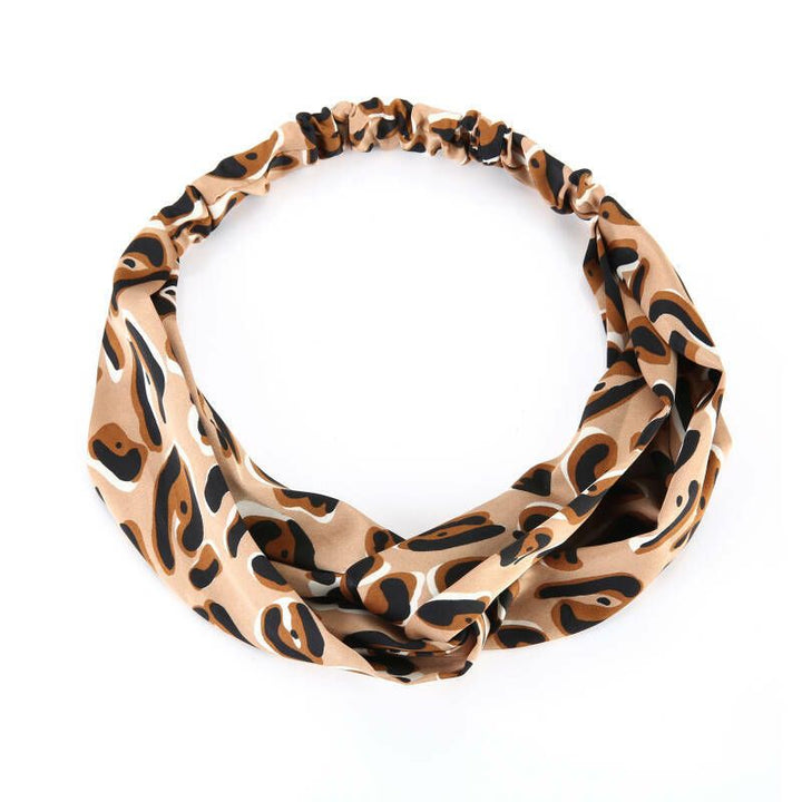 Haarband Silk Cheetah Camel