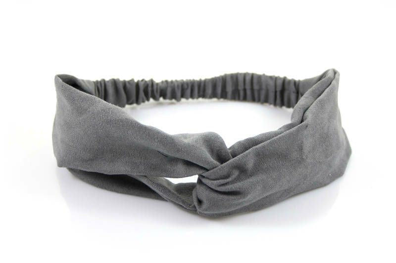 Haarband Suedine Grey