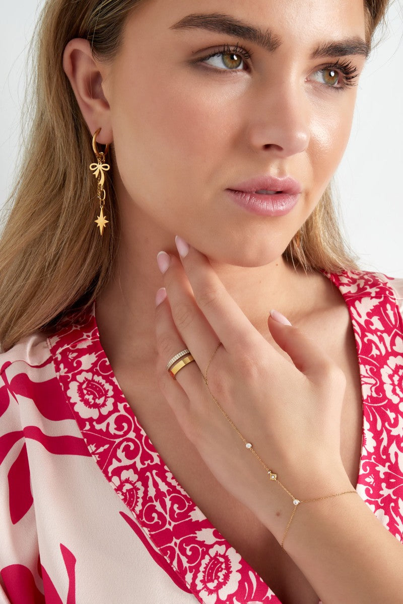 Hand Chain Sparkle Night Goud