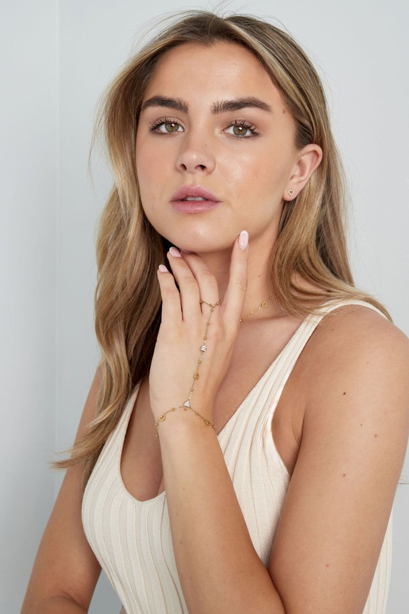 Hand Chain Spring Love Goud