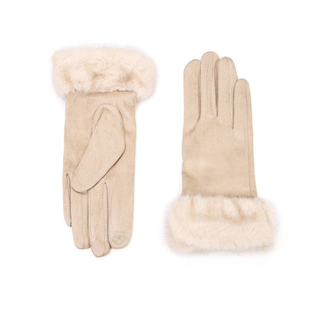 Handschoenen Fluffy Beige