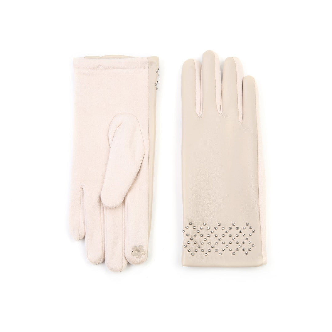 Handschoenen Shine Studs Beige