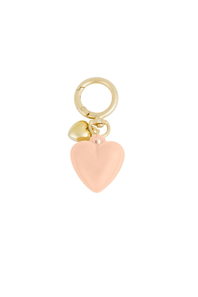 Sleutelhanger/Bagcharm Double Heart