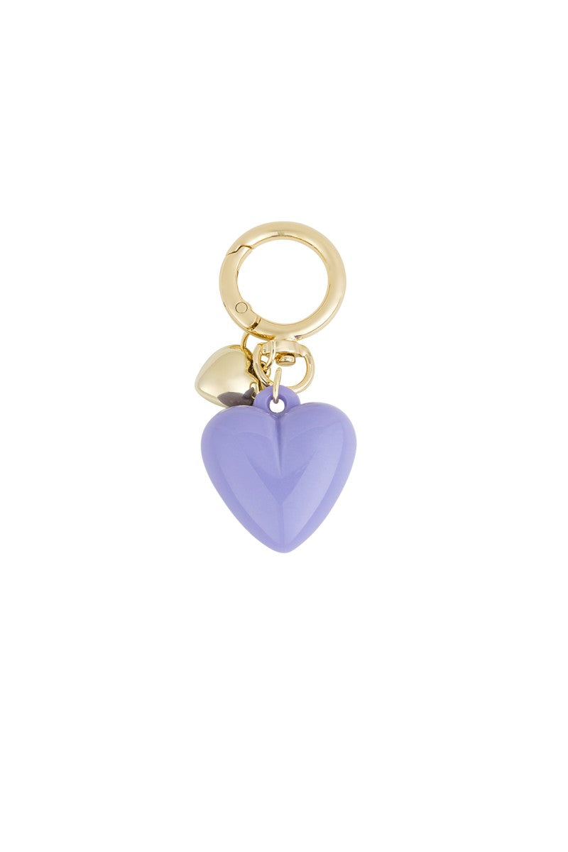 Hanger Double Heart Lila