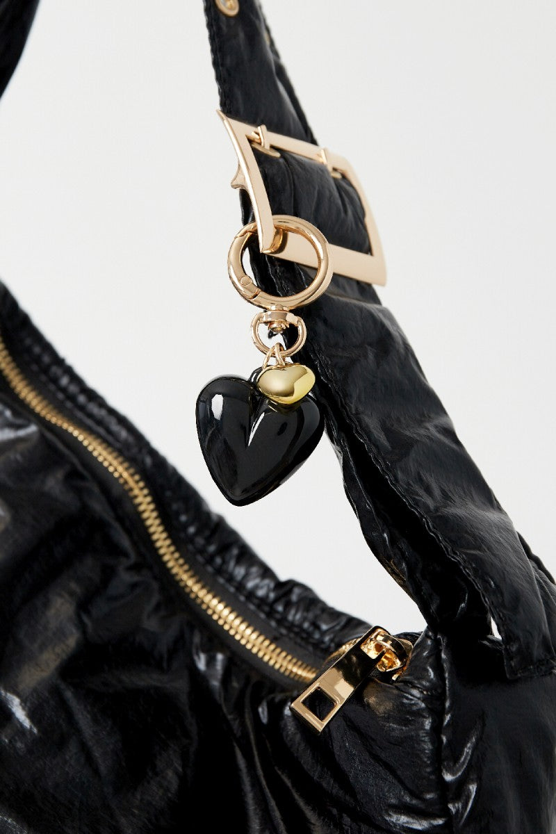 Hanger Double Heart Lila
