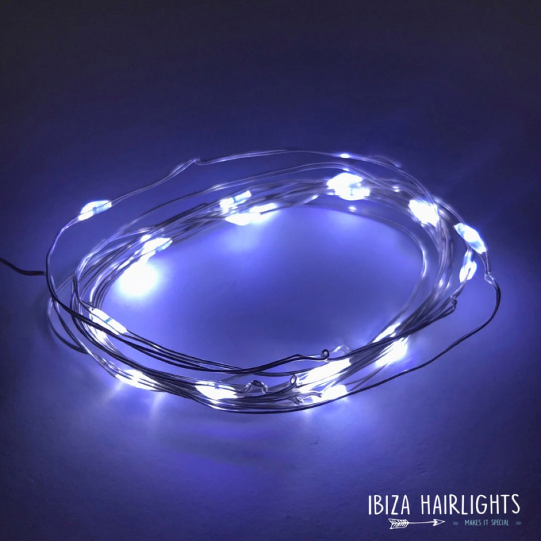 Ibiza Hairwraps Hairlights Cool White