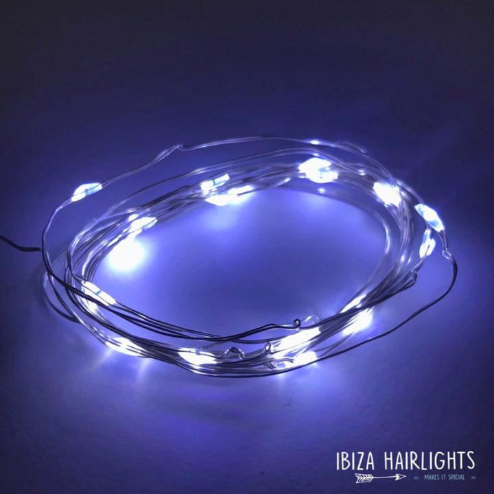 Ibiza Hairwraps Hairlights Cool White