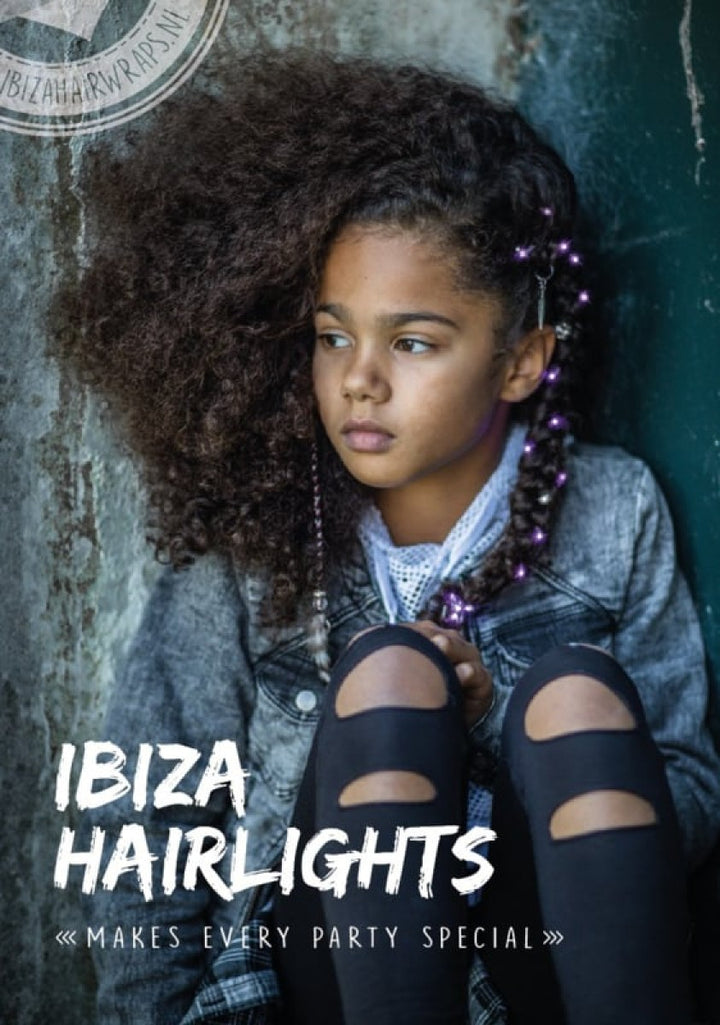 Ibiza Hairwraps Hairlights Cool White