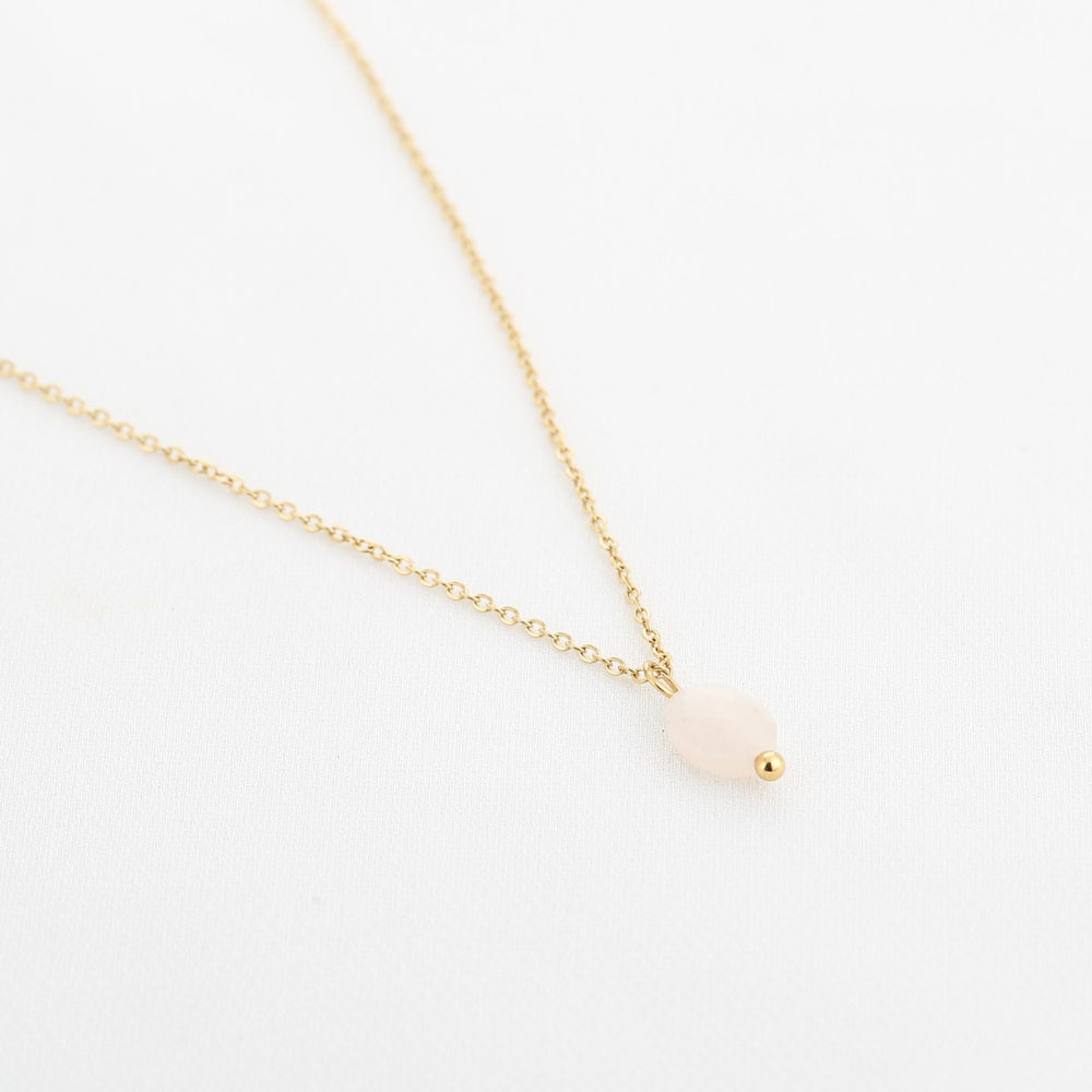 Ketting Gem Rozenkwarts