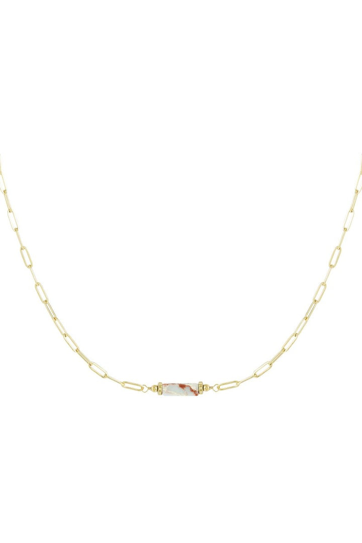 Ketting Gem Stone Blauw
