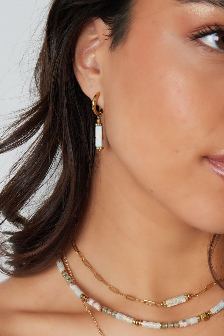 Ketting Gem Stone Blauw