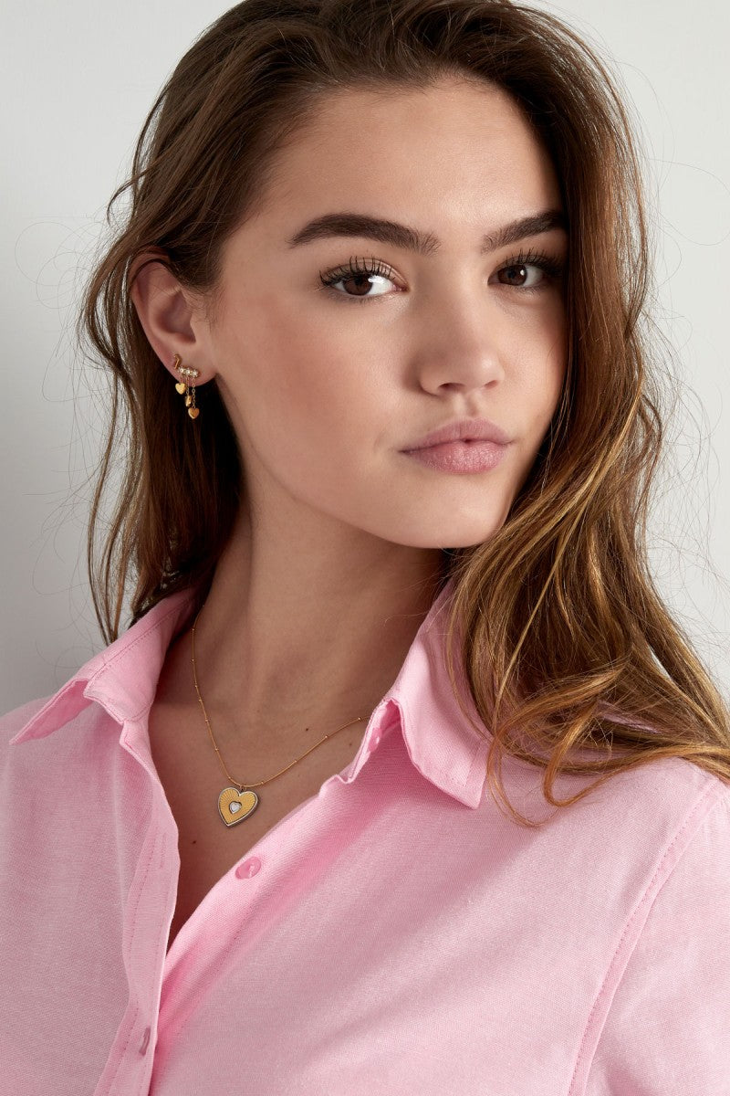 Ketting Hart Valentijn Goud Zilver
