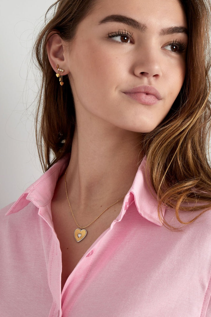 Ketting Hart Valentijn Goud Zilver