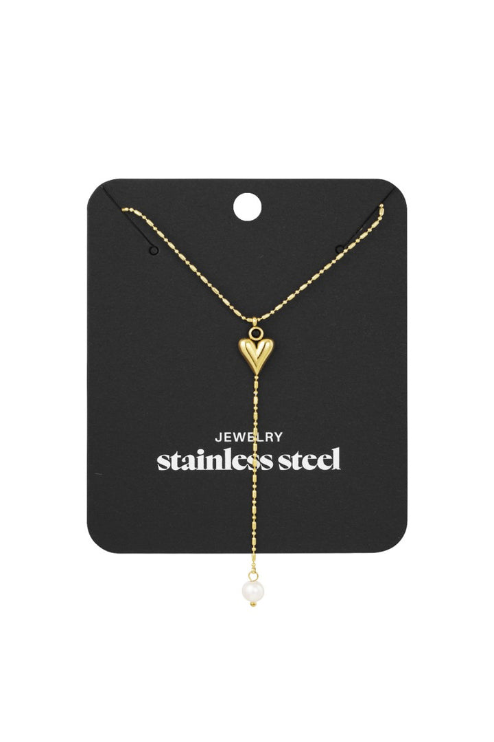 Ketting Heart Pearl