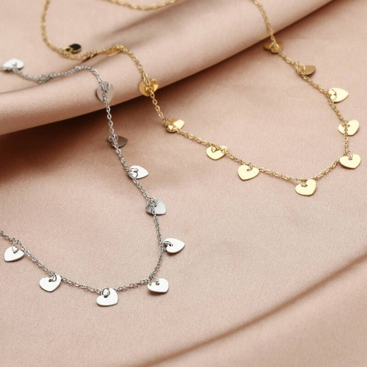 Ketting Hearts Zilver