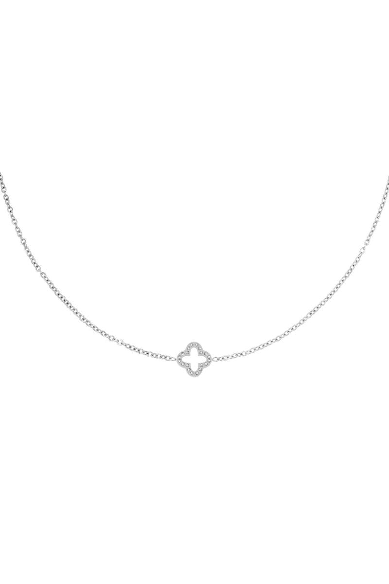 Ketting | Klaver Zirkonia