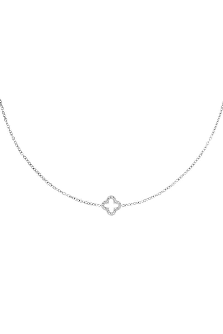 Ketting | Klaver Zirkonia
