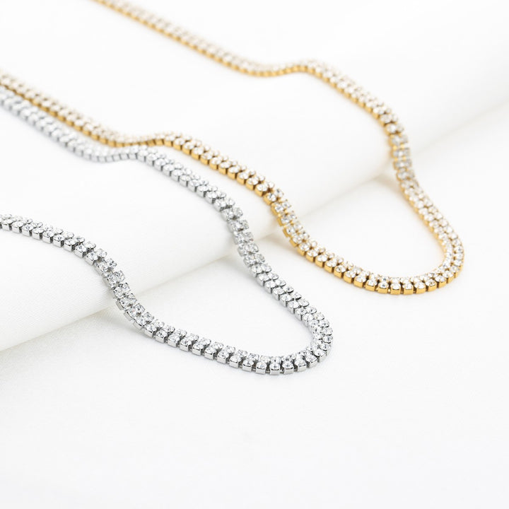 Ketting Luxe Strass Goud