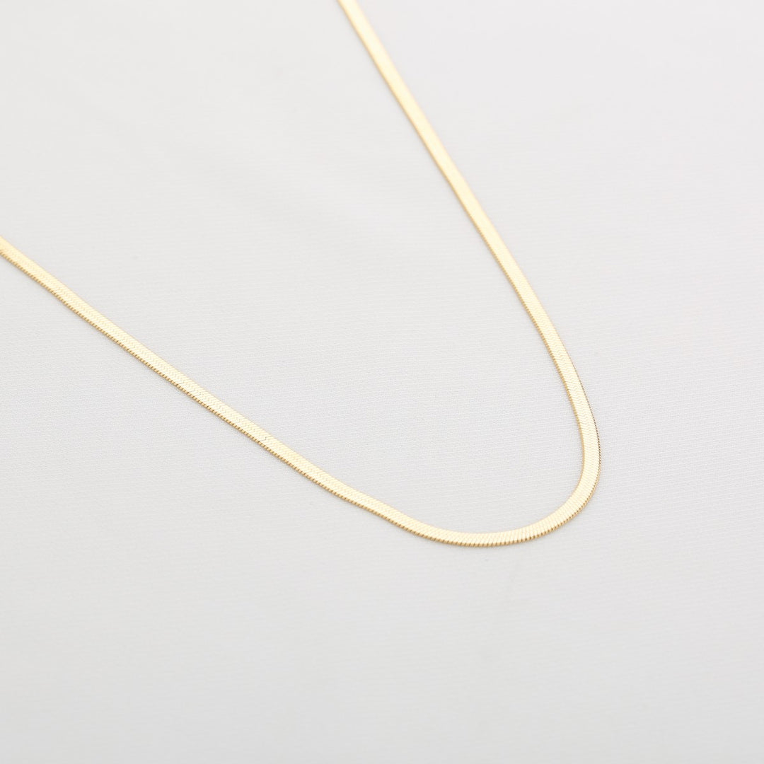Ketting Snake Chain Long Goud