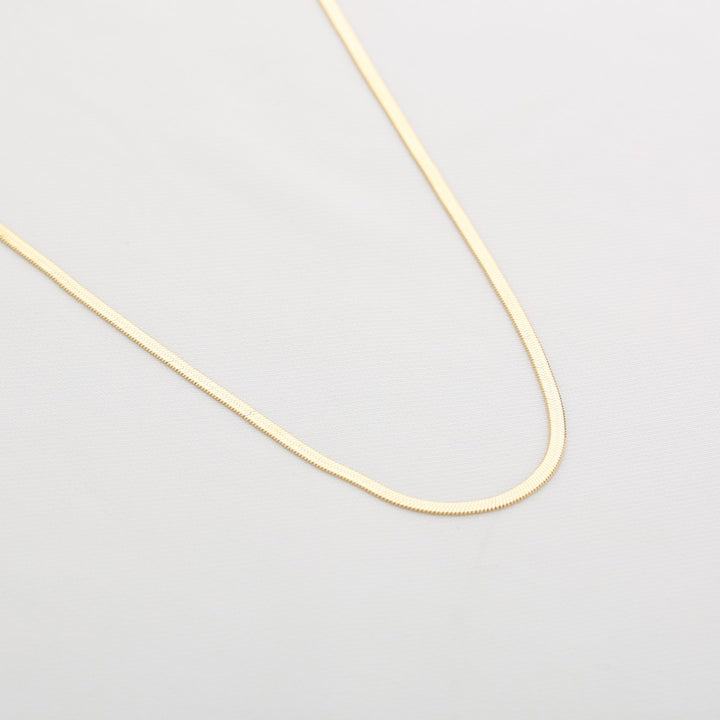 Ketting Snake Chain Long Goud