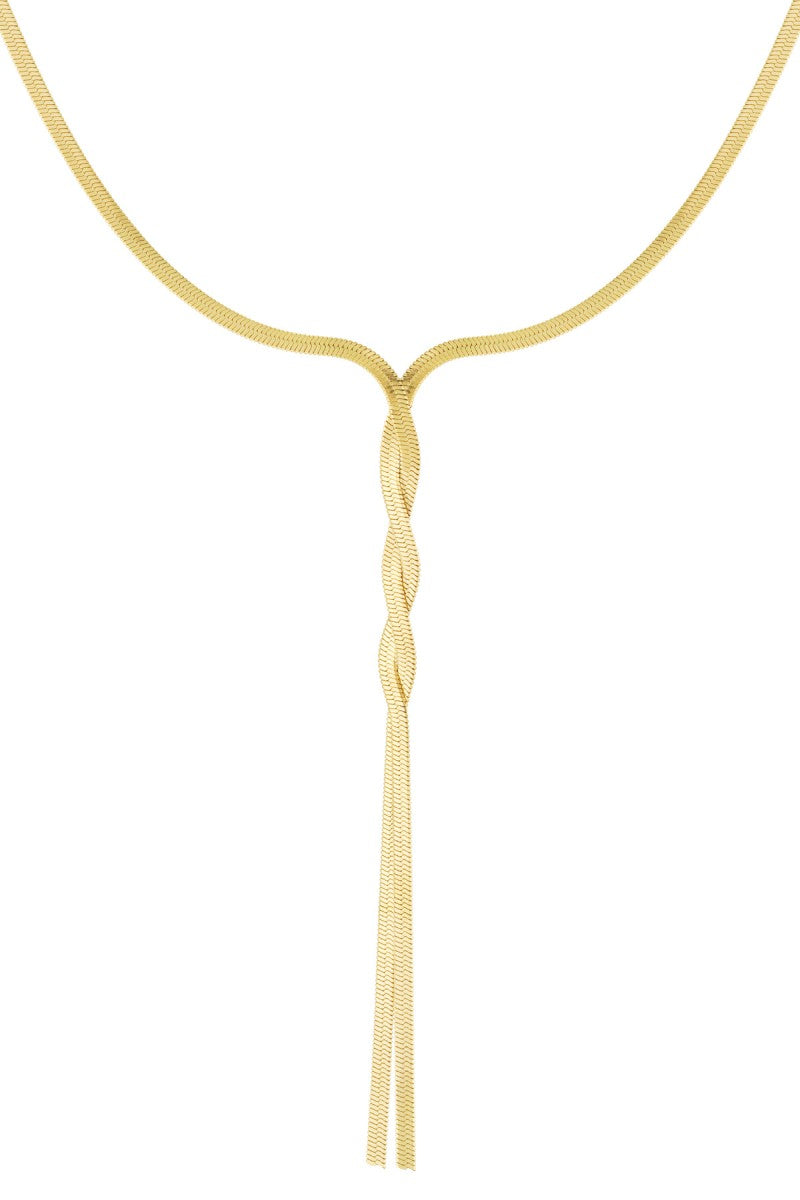 Ketting Snake Chain Twisted Goud