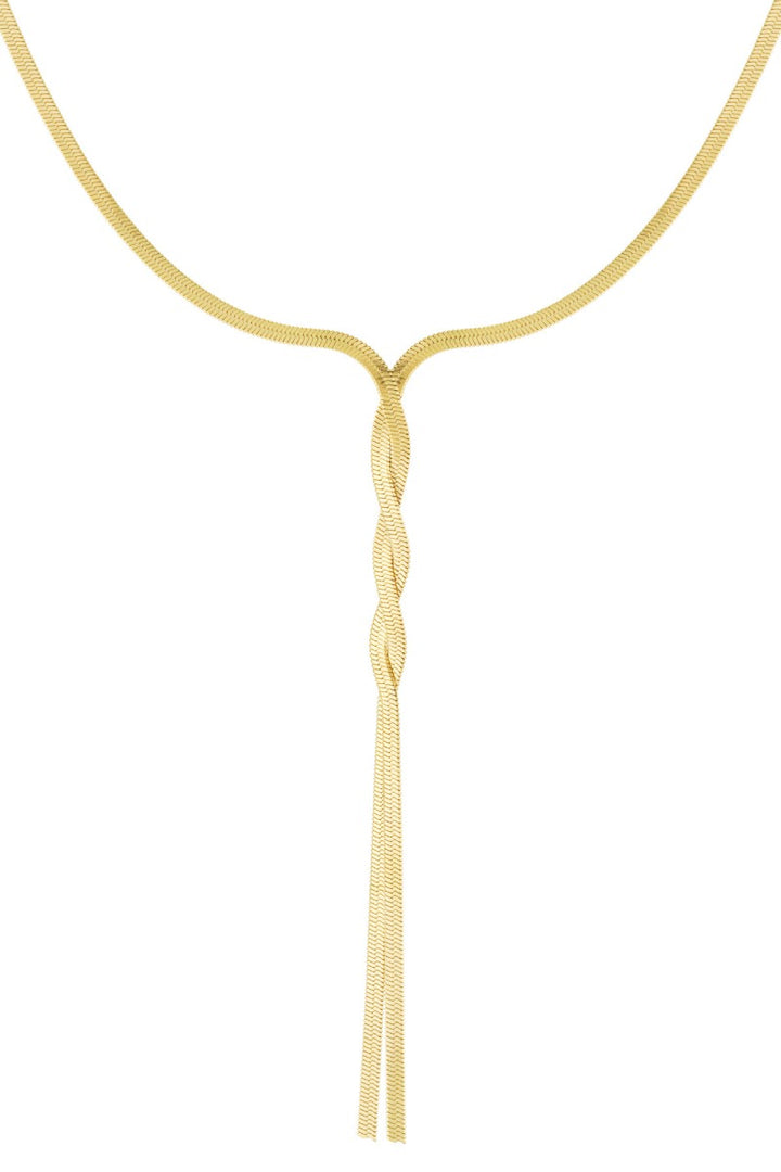 Ketting Snake Chain Twisted Goud