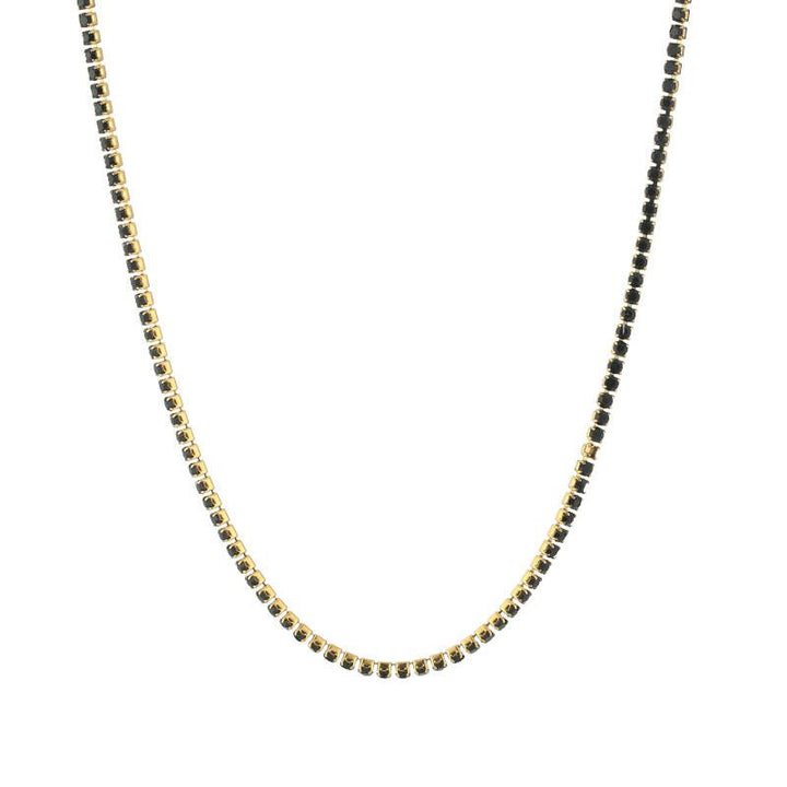 Ketting Strass Zwart