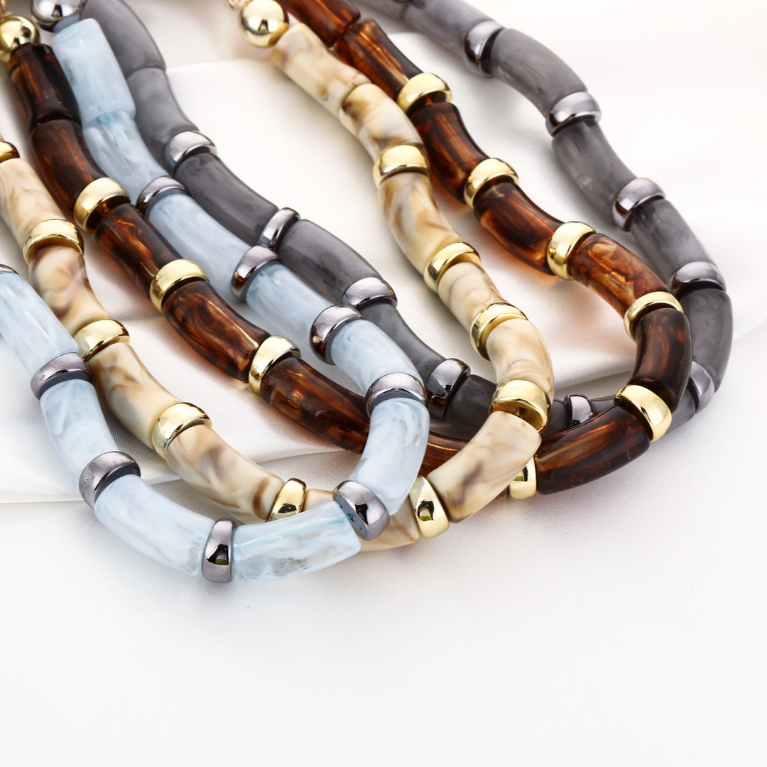 Ketting Tube Luxe Bruin