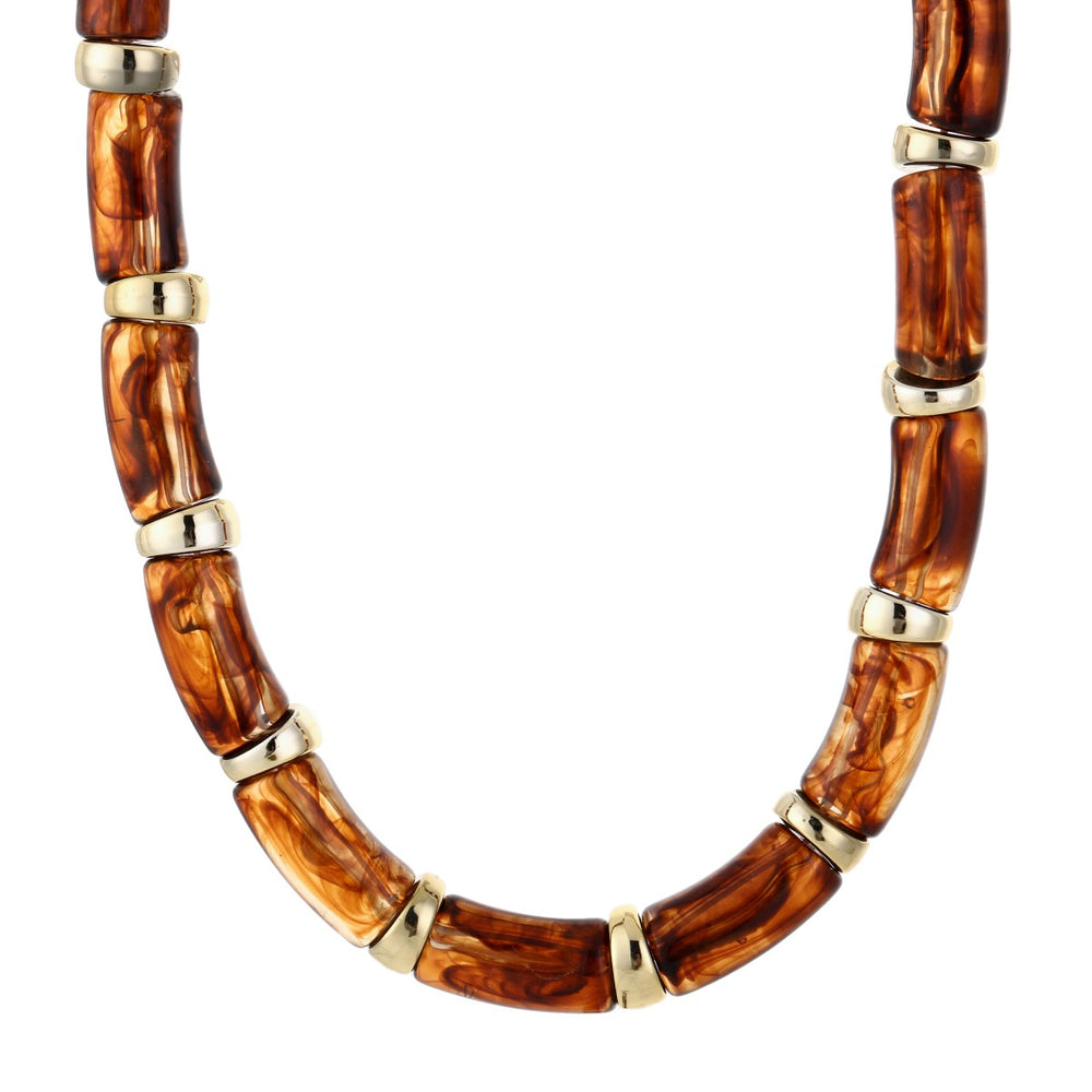 Ketting Tube Luxe Bruin