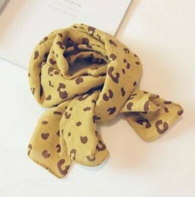 Kids Sjaal Cheetah Oker