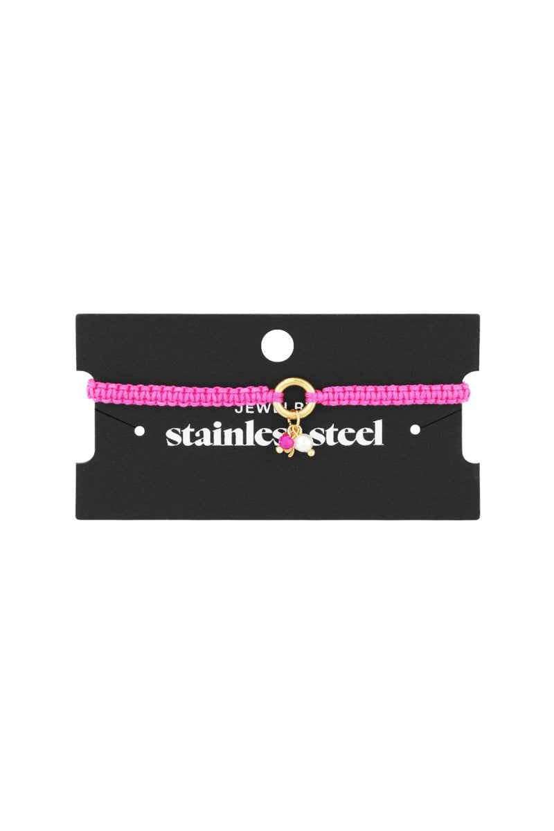 Koordarmband Lucky Fuschia