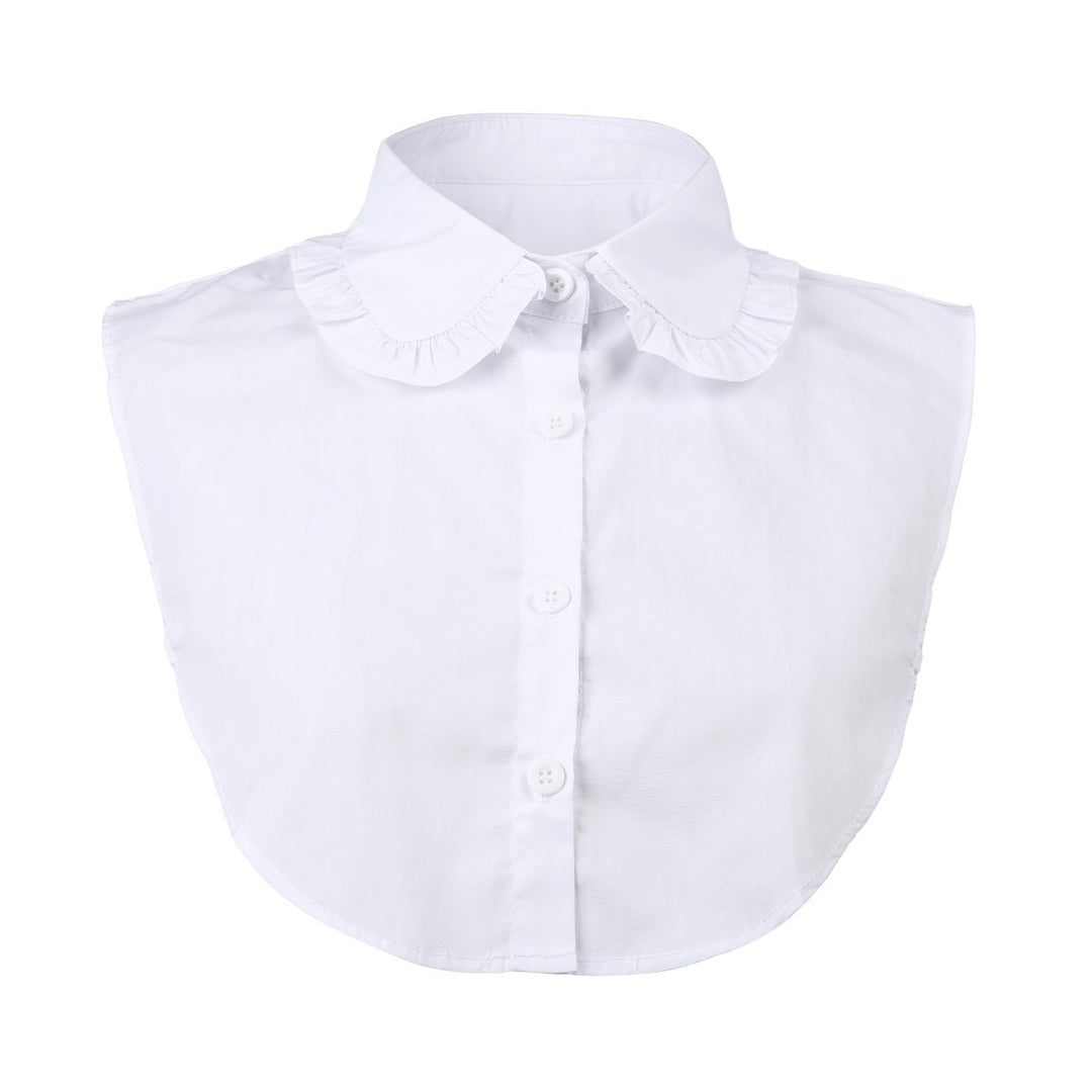 Kraagje Wit Round Ruffle