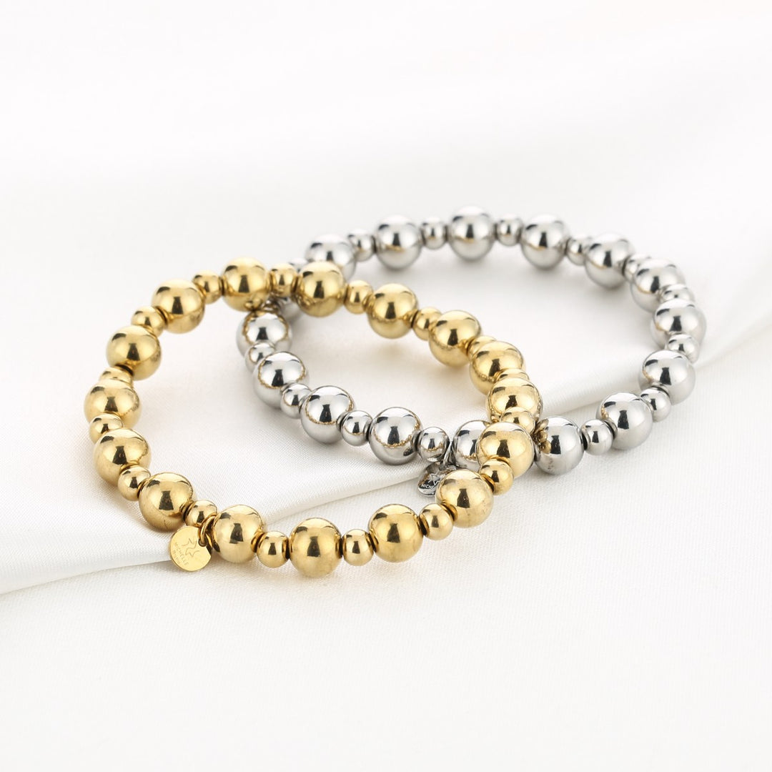 Kralenarmband Classy Duo Zilver