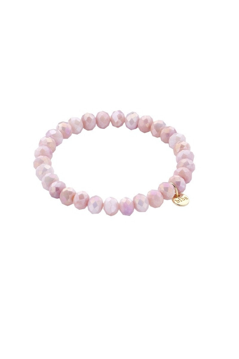 Kralenarmband Facet Summer Roze
