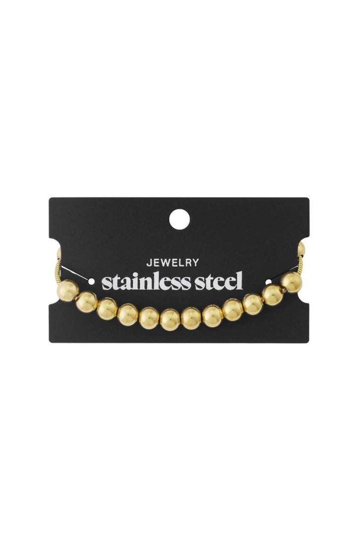 Kralenarmband Luna 8mm Goud