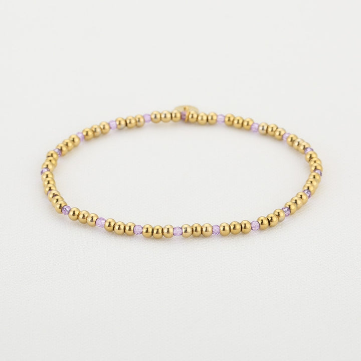 Kralenarmband Small Beads Lila