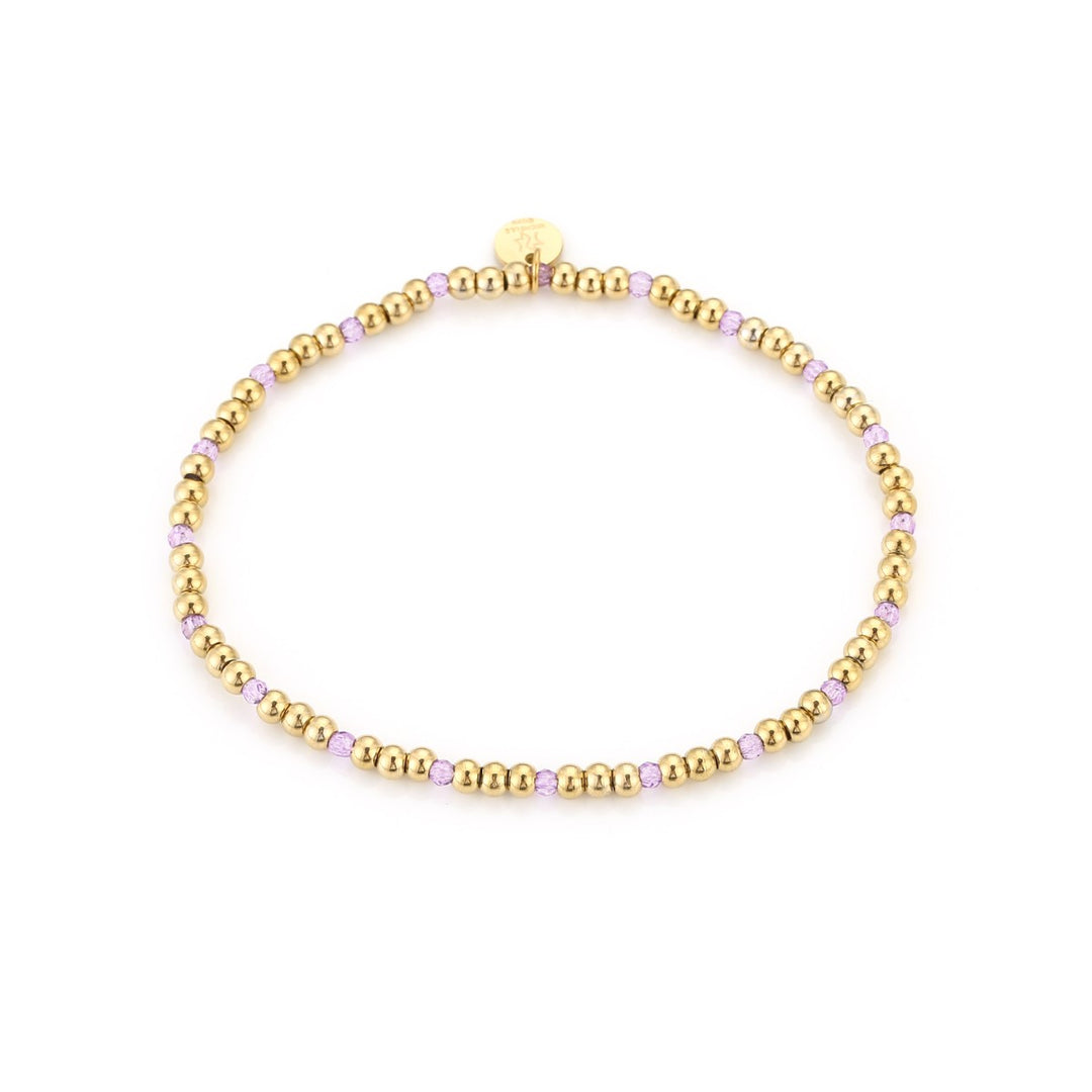 Kralenarmband Small Beads Lila