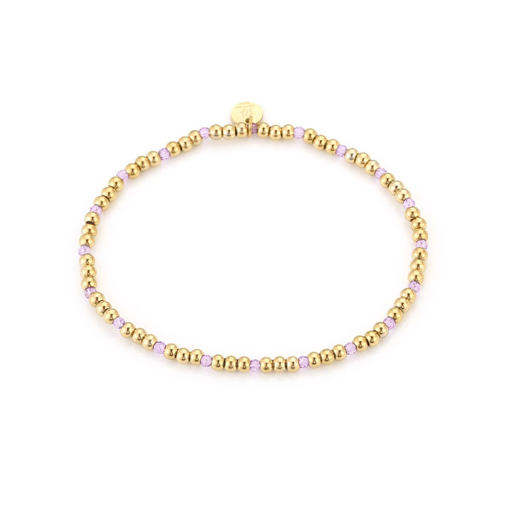 Kralenarmband Small Beads Lila