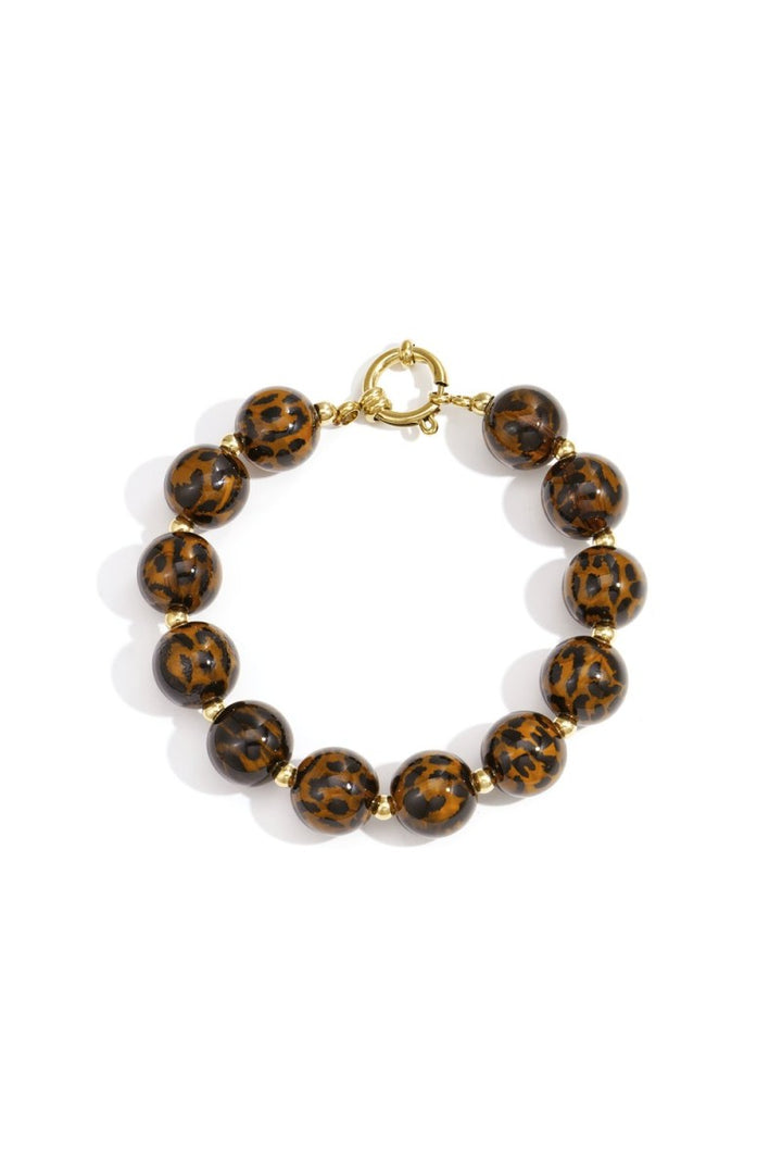 Kralenarmband Xl Panter
