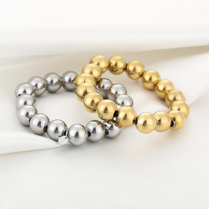 Kralenarmband Zilver 12mm