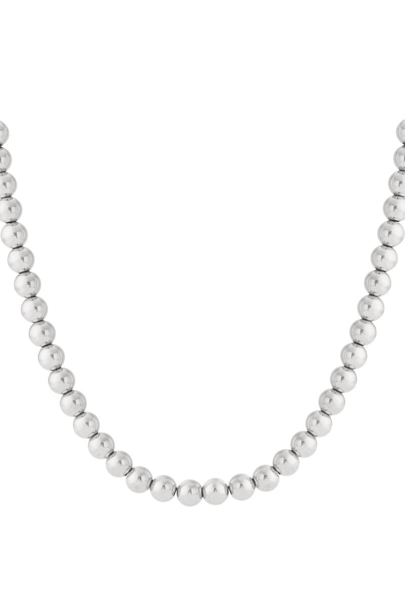 Kralenketting Luna 12mm Zilver