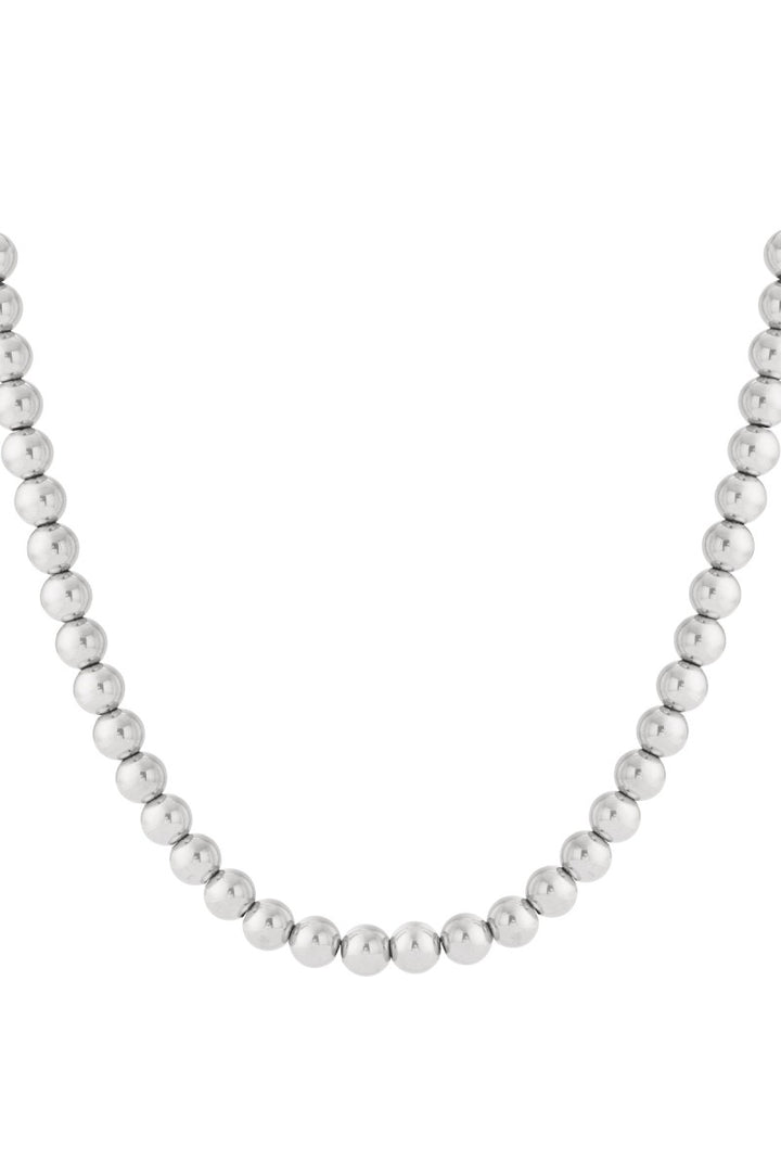 Kralenketting Luna 12mm Zilver