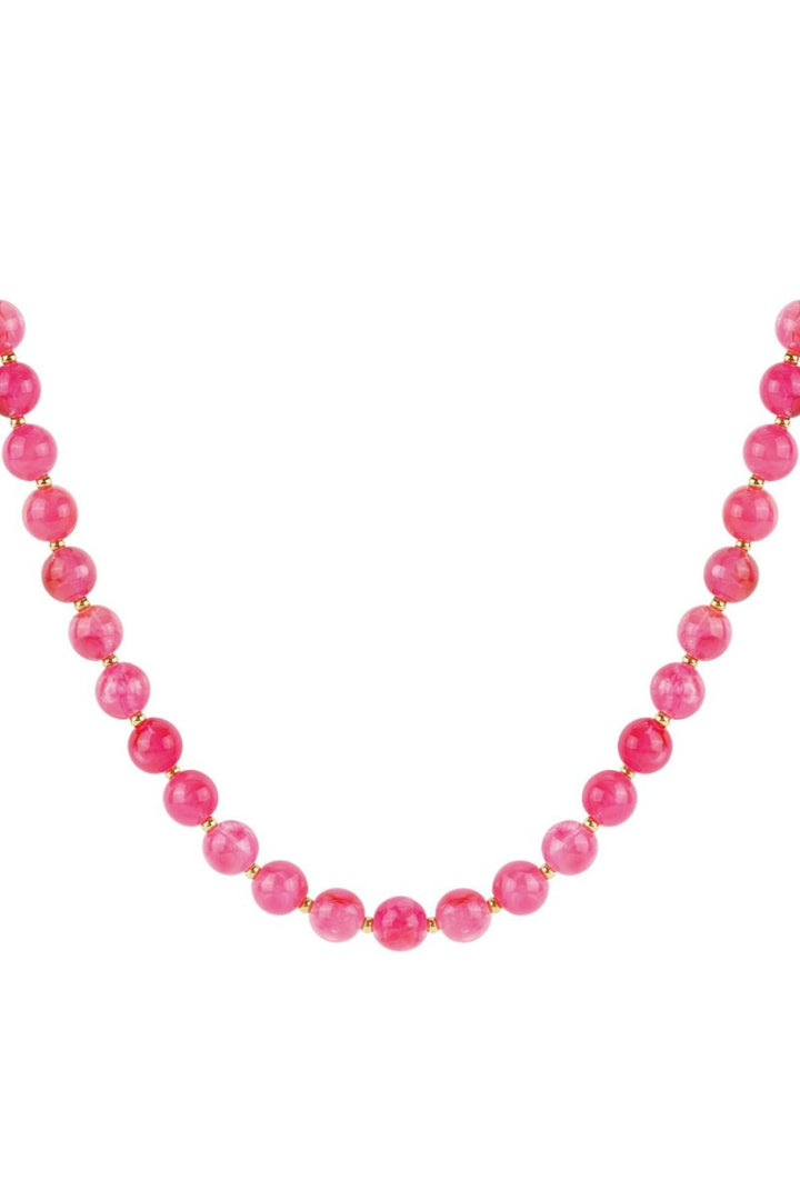 Kralenketting Vintage Vibe Fuschia