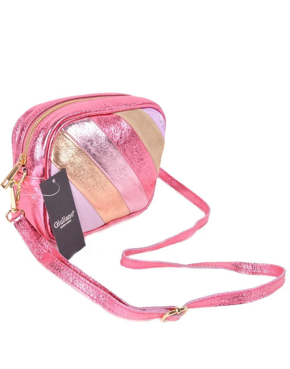 Schoudertas | Leer | Metallic Rainbow | Gaia