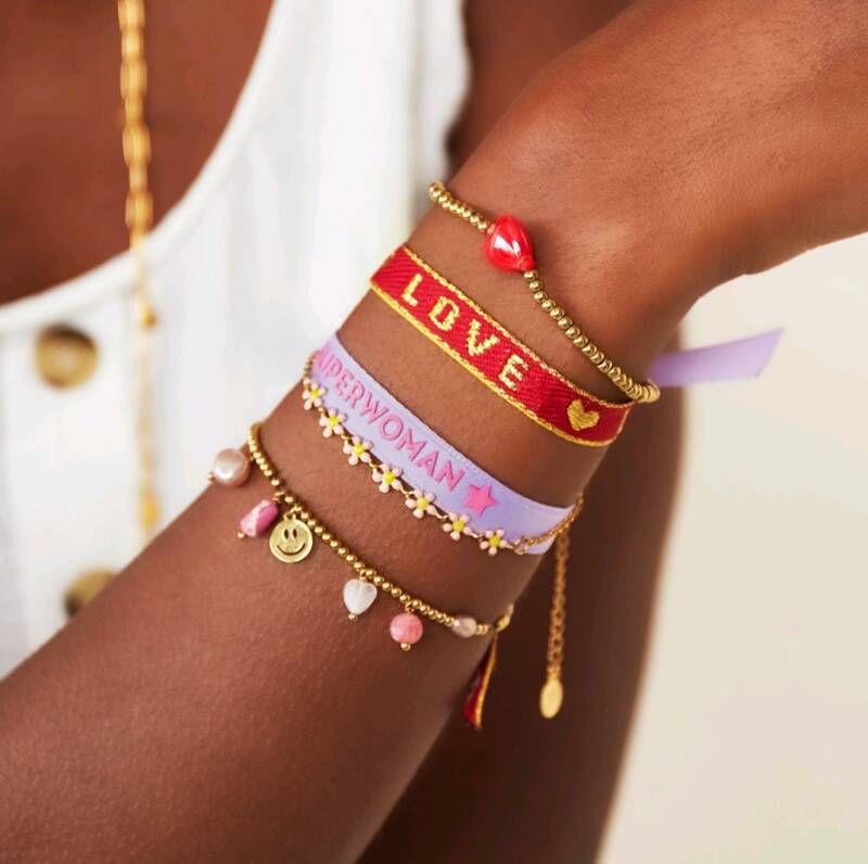 Lint Festival Armband Love Deluxe Goud