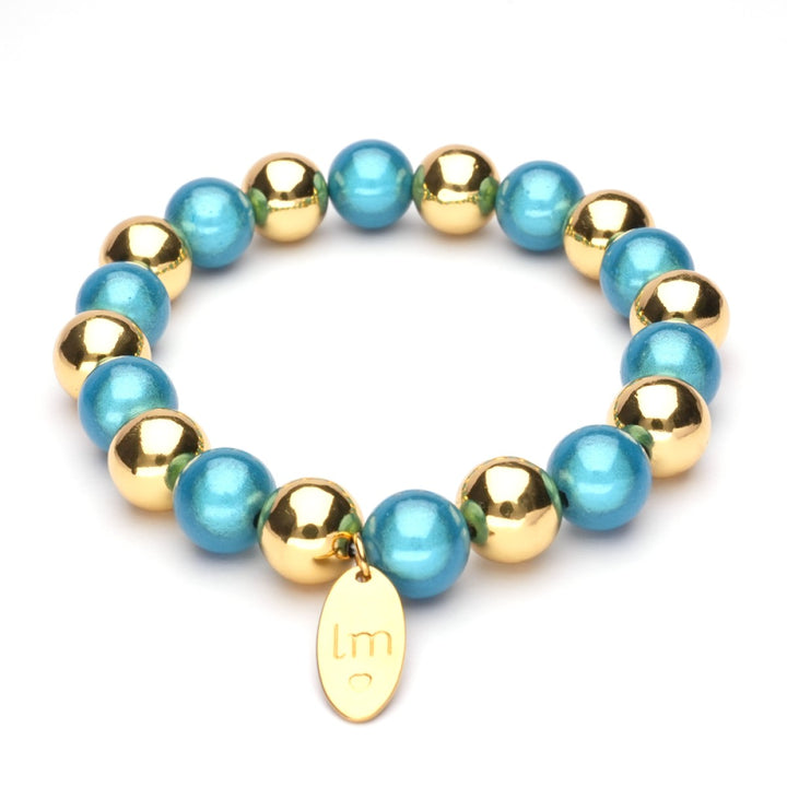 Kralenarmband | Lizzy Mae | Goud 10mm