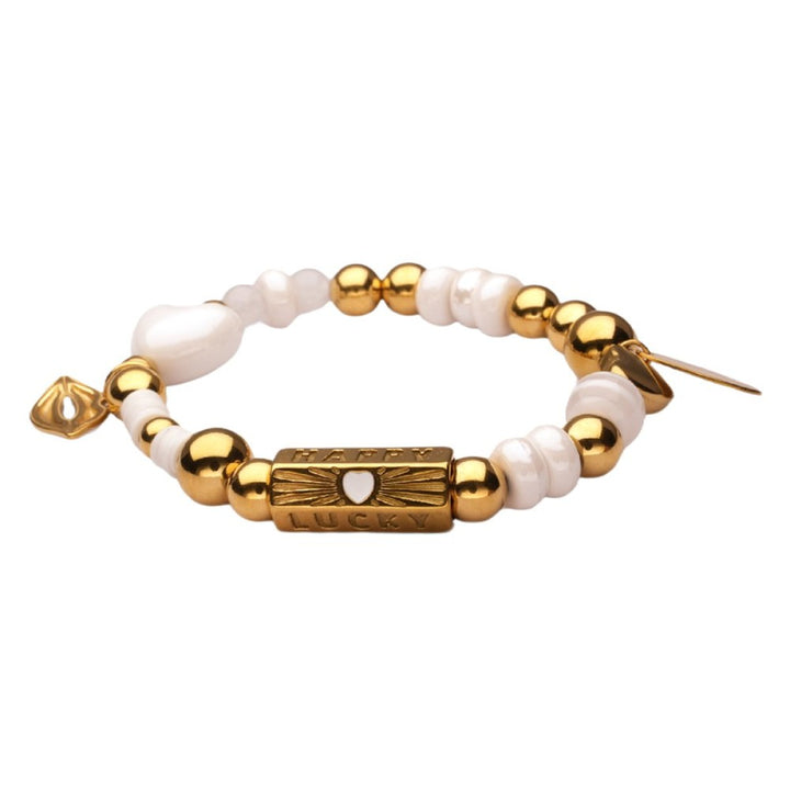 Kralenarmband | Lizzy Mae | Charm Goud