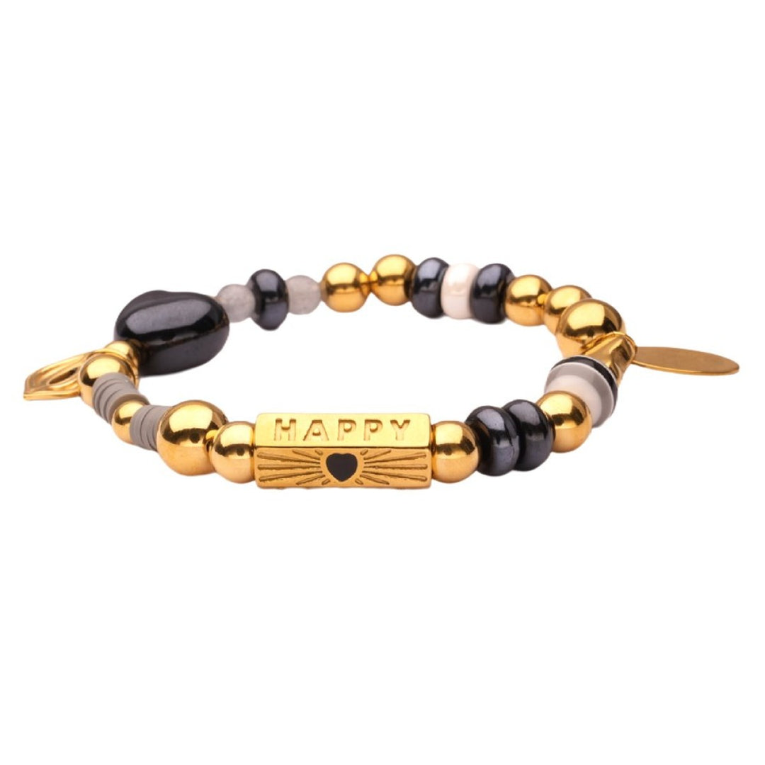 Kralenarmband | Lizzy Mae | Charm Goud