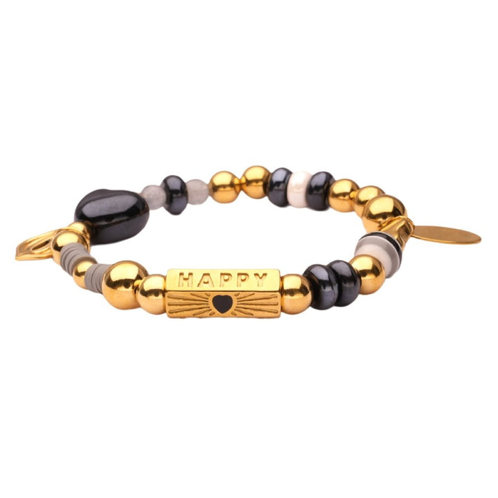 Kralenarmband | Lizzy Mae | Charm Goud